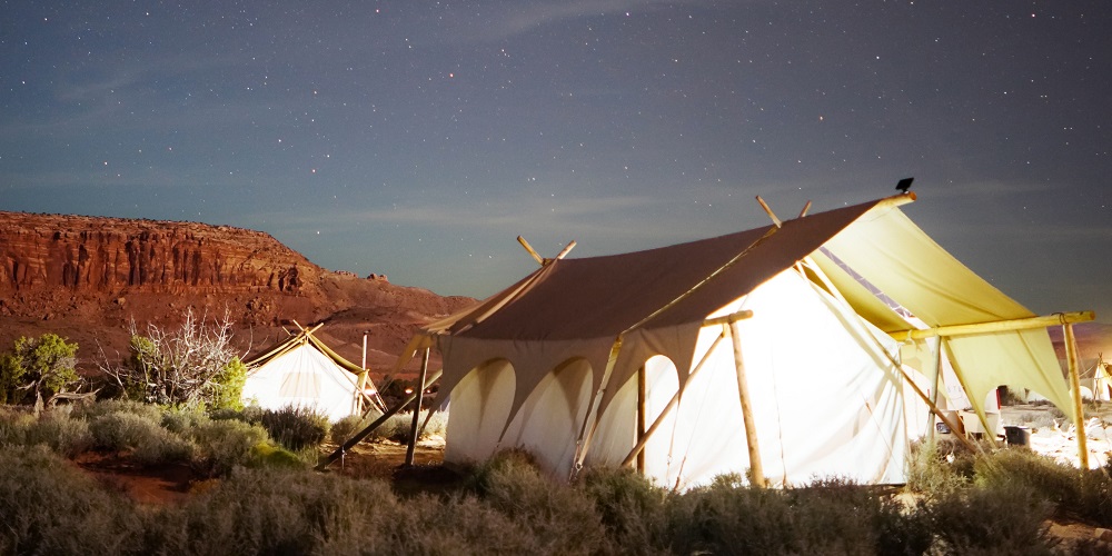 Magical moments happen with tents.