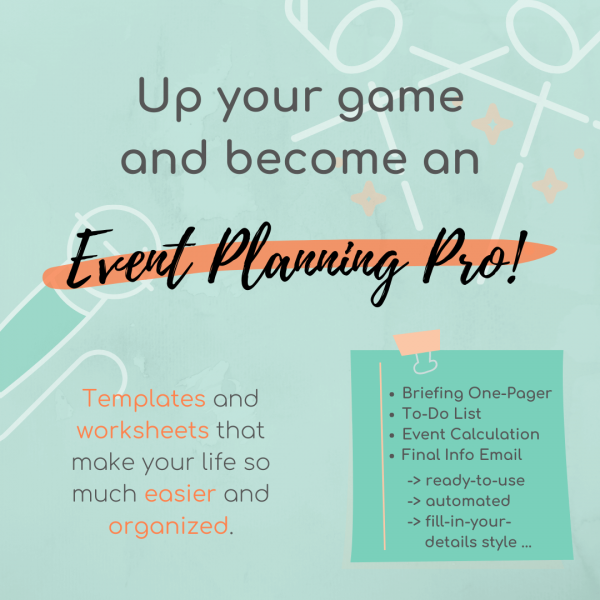 Event Planning Workbook Template Library